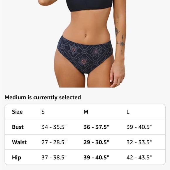 Chic Blue Patterned Bikini Set - Picture 5 of 6